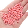 5mm glossy pink glass seed beads for DIY handmade bracelets and jewelry making - Light Pink Approximately 5x5mm Pore Diameter Approximately 1mm 10g/pack Approximately 100 Pieces.