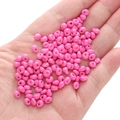 5mm bright pink glass seed beads for DIY jewelry making and handmade crafts - Rose Red Approx. 5x5mm Pore Size Approx. 1mm 10g/pack Approx. 100 Pieces