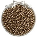 Deep bronze 4mm glass pearl beads with metallic matte finish for DIY jewelry making - 4mm Aperture Approx 1mm 10g/Pack Approx 100 Beads / Brown