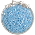 Light blue faceted glass beads with AB rainbow coating for DIY jewelry making - 4mm 10g/Pack (Approx. 150 Pieces) / Blue