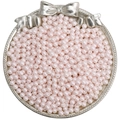 Stack of 4mm light pink glass pearls with glossy finish for DIY jewelry making - 4mm Aperture Approx 1mm 10g/Pack Approx 100 Beads / Light Pink