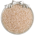 4mm light champagne pearlescent glass seed beads for DIY jewelry making in silver tray - Champagne(DJ21)