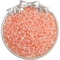 Faceted peach pink AB crystal glass beads for DIY jewelry making in vintage metal tray - 4mm 10g/Pack (Approx. 150 Pieces) / Orange Red
