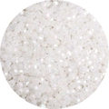 White iridescent 4mm faceted glass seed beads with aurora finish for DIY jewelry - 450g/Pack (4mm, Hole 1mm) / White