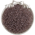 Perline di vetro sfaccettate viola fumo 4mm per gioielli fai-da-te in vassoio argento - Confezione da 10g / Grigio