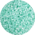 Perline di vetro sfaccettate da 4mm verde menta con finitura aurora boreale per DIY - 450g/Confezione (4mm, Foro 1mm) / Verde