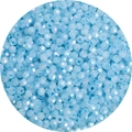 Perline di vetro sfaccettate blu chiaro da 4mm con effetto AB per gioielli fai-da-te - 450g/Confezione (4mm, Foro 1mm) / Blu Lago