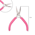 12cm pink glitter handle jewelry plier with cutting edge for professional DIY crafting - Pink - 3-Hole Steel Pliers (Serrated)