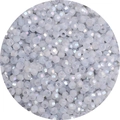 Perle in vetro di cristallo sfaccettato azzurro AB per creazione di gioielli fai da te - 450g/Confezione (4mm, Foro 1mm) / Grigio chiaro