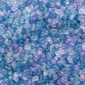 Cuentas acrílicas de 4x6mm en degradado azul y violeta con purpurina dorada para DIY - 4x6mm (10g/Paquete) / Azul Cielo y Púrpura (BSD825)