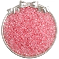 Polished 4mm faceted pink glass beads for DIY jewelry making in a decorative tray - 10g/Pack (Approx 140 Pcs, 4mm, Hole 1mm) / Red