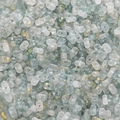 Perline a arachide blu e grigie opache con foglie d'oro per gioielli fai-da-te - 4x6mm (10g/Confezione) / Blu Invernale (BSD825)