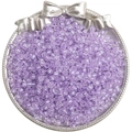 4mm faceted lavender purple glass beads for DIY jewelry making displayed in a tray - 10g/Pack (Approx 140 Pcs, 4mm, Hole 1mm) / Purple