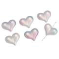 Dreamy 23mm gradient heart-shaped beads for DIY phone chains and jewelry making - Iridescent Style (BSD822) / Pink Blue Purple