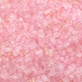 Perle in acrilico rosa pastello a forma di arachide con dettagli dorati per gioielli fai da te - 4x6mm (10g/Confezione) / Rosa Pesca (BSD825)