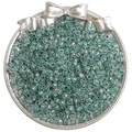 Deep teal 4mm faceted glass seed beads with pearlescent finish for DIY jewelry crafting - 10g/Pack (Approx 140 Pcs, 4mm, Hole 1mm) / Dark Green