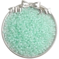 Chameleon mint green 4mm glass beads with AB luster for DIY jewelry making - 10g/Pack (Approx 140 Pcs, 4mm, Hole 1mm) / Teal