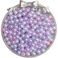 Perles dégradées nacrées rose violet et bleu pour bijoux DIY et loisirs créatifs - 4mm / Série Rose Violet Bleu Clair