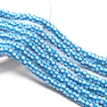 6x3mm blue and white striped polymer clay spacer beads for DIY jewelry making - 39cm/Strand Approx 110pcs 6x3mm Aperture 1mm / Blue