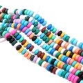 6x3mm colorful polymer clay heishi beads in various bright colors for DIY jewelry making - 39cm/Strand Approx 110pcs 6x3mm Aperture 1mm / Blue Series