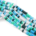 6x3mm blue and green heishi polymer clay beads for DIY bracelet and necklace jewelry - 39cm/Strand Approx 110pcs 6x3mm Aperture 1mm / Blue & Green