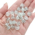 Light green glass beads with white polka dots for DIY jewelry making and crafts - 12x8mm (1 Piece/Pack) / Light Green Polka Dot