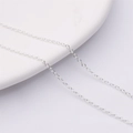 Silver-plated copper O-chain extension for DIY handmade necklaces and bracelets - 1.6mm Round O-Chain / Silver Plated
