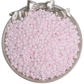 Bulk 4mm matte pink mineral glass seed beads for DIY jewelry and necklaces - 4mm (0.5mm Hole, 10g/Pack, Approx 110 Pcs) / Light Pink