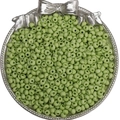 Matte light green 4mm glass seed beads for handmade DIY jewelry crafting and beading - 4mm (0.5mm Hole, 10g/Pack, Approx 110 Pcs) / Grass Green