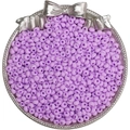 4mm lavender mineral glass seed beads in a silver tray for DIY jewelry making - 4mm (0.5mm Hole, 10g/Pack, Approx 110 Pcs) / Dark Purple