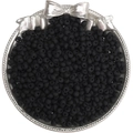 4mm matte black mineral glass seed beads for DIY jewelry making and craft projects - 4mm (0.5mm Hole, 10g/Pack, Approx 110 Pcs) / Black