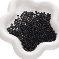 Zwarte glazen tussenkralen 2mm-3mm voor het maken van handgemaakte DIY sieraden - Zwart