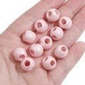 Roze parelmoer acryl kralen met multi-gat ontwerp voor DIY sieraden maken handwerk - 8x6mm (5 Stuks/Verpakking) / Roze