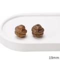 Handcarved 19mm dark hardwood snake zodiac bead for DIY bracelet and necklace accessories - 1 Piece Per Pack / Green Sandalwood - Si Snake 19mm