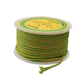 2.5mm green and gold nylon braided cord on a spool for DIY jewelry making - 2.5mm 11m/Roll / Green & Gold
