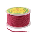Cordoncino in nylon rosso scuro da 2,5 mm per gioielli fai-da-te e nodi cinesi - Rosa Lampone