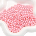 Macaron pink ABS round loose faux pearls for DIY handmade crafts and makeup box filler - Light Pink