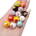 Gekleurde houten kralen in schoolthema met ABC- en globe-motieven voor DIY-sieraden maken - Schoolspullen Serie / 16mm (10 Stuks/Verpakking)