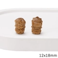 Dark brown 12x18mm Buddha head wood beads for DIY jewelry and bracelet making - Tara Style (12x18mm)