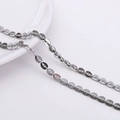 Edelstahl Gliederkette in Silber für DIY Schmuckherstellung und Halsketten - 4.5 Kreuz Herz Gliederkette