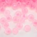 Barbie pink 2-4mm matte glass seed beads for DIY jewelry making and bracelets - Frosted Pink Round Bead (#02) / 3mm (10g/Pack, approx 220 Pieces) / Pink