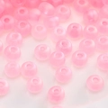 Matte light pink iridescent glass seed beads for DIY handmade jewelry crafting - Light Pink Matte Small Bead (#04) / 3mm (10g/Pack, approx 220 Pieces) / Light Pink
