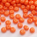 Vibrant orange glass seed beads for DIY jewelry with marble texture for bracelets - Bright Orange Faux Stone Texture Style (#04) / 3mm / 10克装 (约220颗)