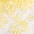 Vibrant light yellow translucent glass seed beads for DIY handmade jewelry and bracelets - Light Yellow Translucent Round Beads (#06)