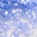 Perline tubolari azzurre con trama a coste per la creazione di gioielli e artigianato - Stile #09 2.5mm Perline a Tubo Rigato (10g/Pack)