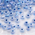 Perline di vetro azzurre iridescenti per la creazione di gioielli fai-da-te e hobby - Stile #11 3mm Perline di Conteria Iridescenti (10g/Pack)