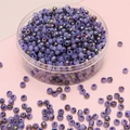 DIY purple 4mm glass seed beads in a mix of solid, translucent, and AB finish colors - 4mm 10g/Pack / Blue and Purple