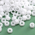 DIY cream white cylindrical large hole beads for children's jewelry making crafts - Cylindrical Bead (#19 Style)