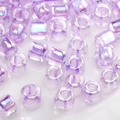 Lila gläserne Perlen mit AB-Beschichtung und Aurora-Effekt für DIY-Schmuckzubehör - Aurora Holografisch Lila