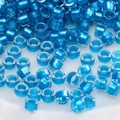 Perline di vetro cilindriche blu brillante con nucleo perlato per gioielli fai da te - Stile #17 2.5mm Perline a Tubo Cilindrico (10g/Pack)